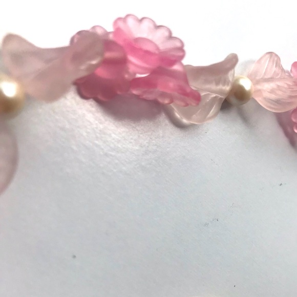 COPY - Lovely Vintage Pink & Faux Pearl ‘Sea Glass’ Set - Picture 7 of 7